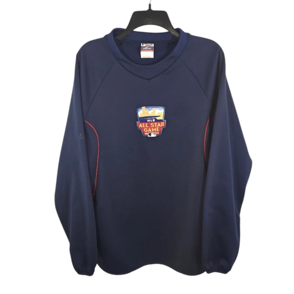 {Majestic} MLB Authentic All Stae Game 2014 Therma Base Sweatshirt- Size Medium